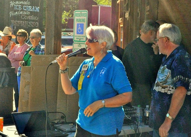 Calling at the Winthrop Barn Dance